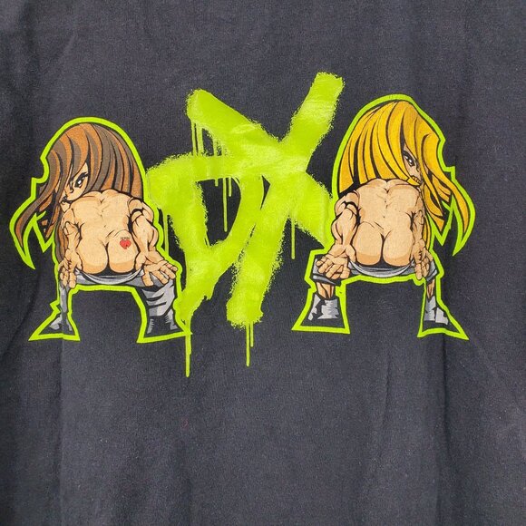 Vintage WWE DX D-Generation X Shawn Michaels Triple H Wrestling Shirt Medium - Picture 6 of 9